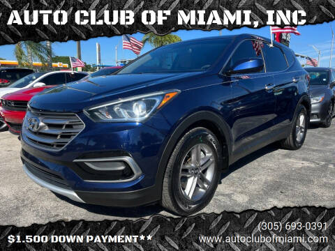 2017 Hyundai Santa Fe Sport for sale at AUTO CLUB OF MIAMI, INC in Miami FL