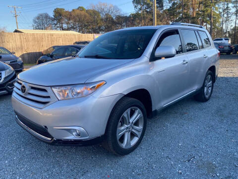 2013 Toyota Highlander for sale at CRC Auto Sales in Fort Mill SC