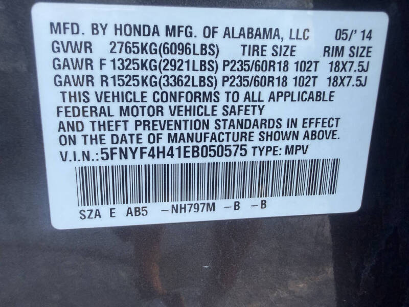 2014 Honda Pilot EX