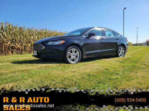 2018 Ford Fusion for sale at R & R AUTO SALES in Juda WI