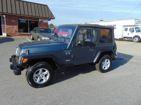 2002 Jeep Wrangler for sale at CR Garland Auto Sales in Fredericksburg VA