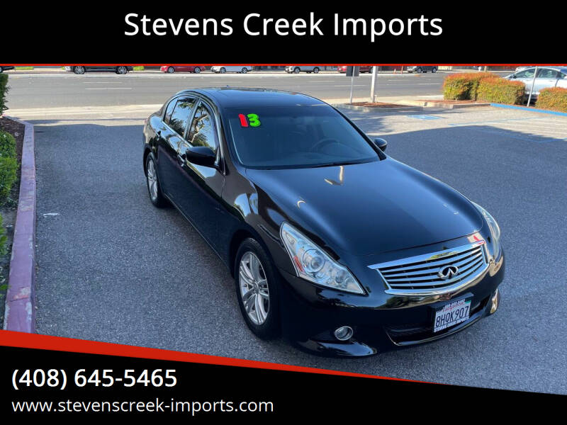 2013 Infiniti G37 Sedan for sale at Stevens Creek Imports in San Jose CA