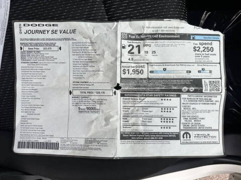 2020 Dodge Journey SE Value