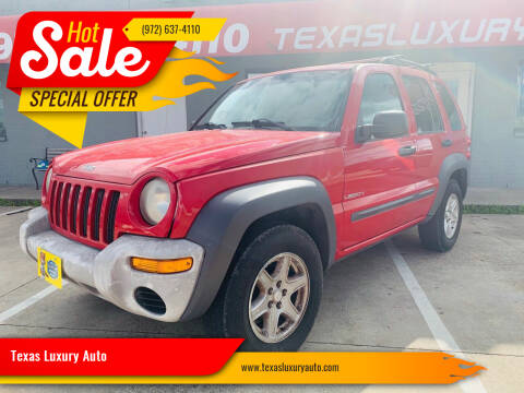 2004 Jeep Liberty for sale at Texas Luxury Auto in Cedar Hill TX