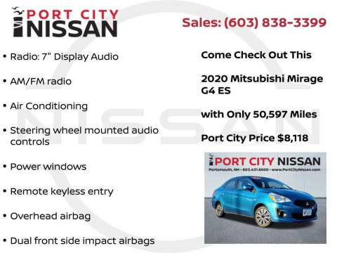 2020 Mitsubishi Mirage G4 ES