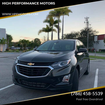 2018 Chevrolet Equinox for sale at HIGH PERFORMANCE MOTORS in Hollywood FL