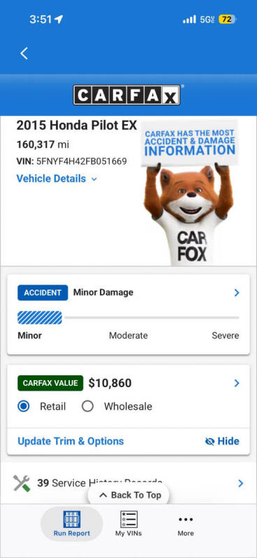 2015 Honda Pilot EX