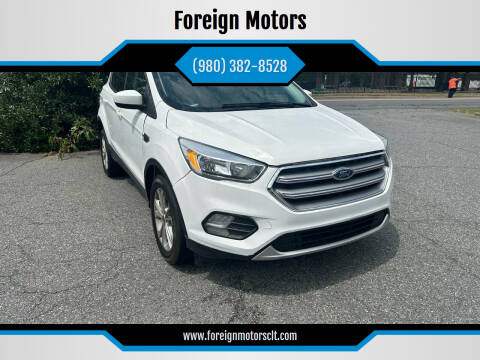 2017 Ford Escape for sale at Foreign Motors in Kannapolis NC