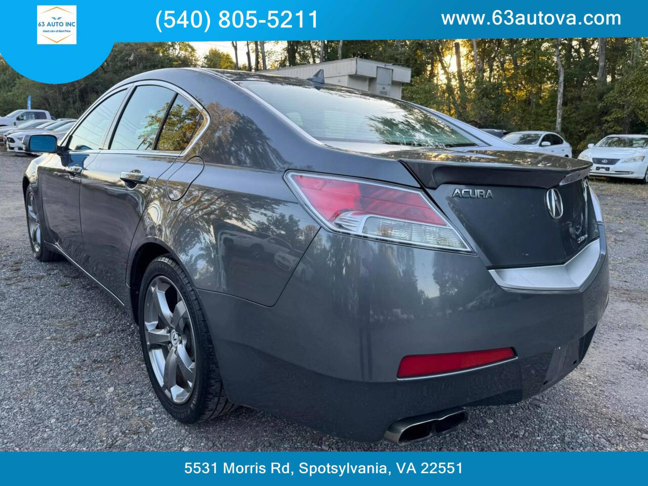 2010 Acura TL for sale at 63 Auto Inc in Spotsylvania, VA