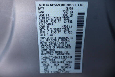 2009 Nissan Titan PRO-4X FFV