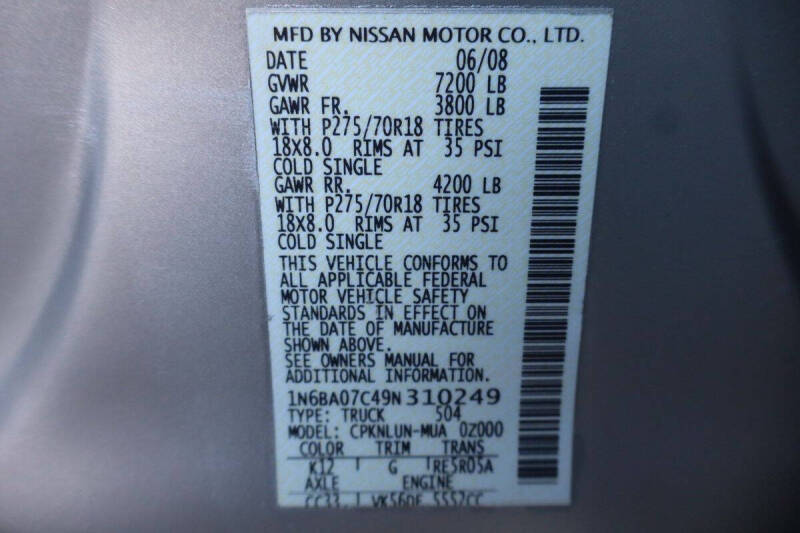 2009 Nissan Titan PRO-4X FFV