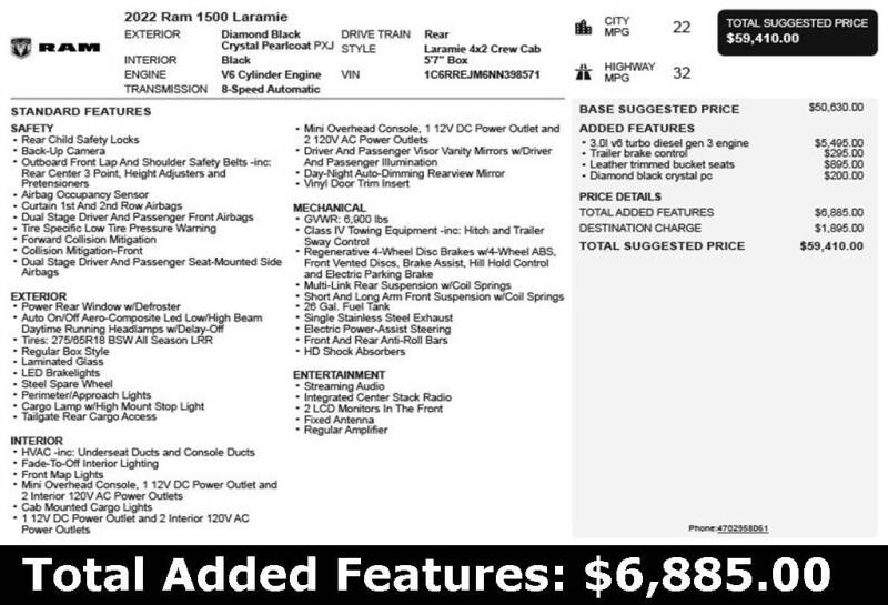 2022 RAM 1500 Laramie