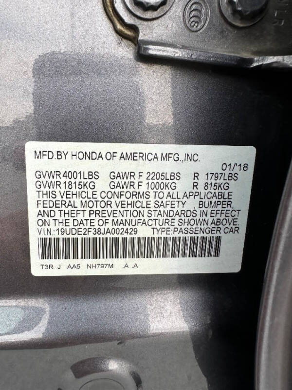 2018 Acura ILX w/AcuraWatch