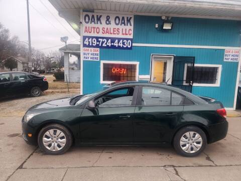 2014 Chevrolet Cruze for sale at Oak & Oak Auto Sales in Toledo OH