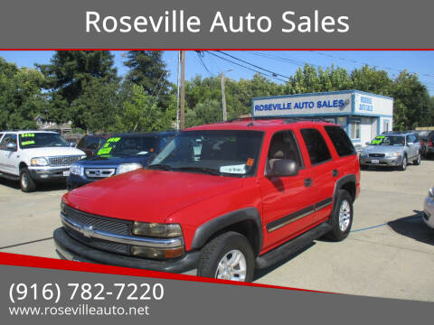 2005 Chevrolet Tahoe for sale at Roseville Auto Sales in Roseville CA