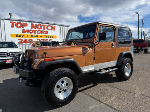 1987 Jeep Wrangler for sale at Top Notch Motors in Yakima WA