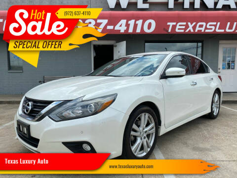2016 Nissan Altima for sale at Texas Luxury Auto in Cedar Hill TX