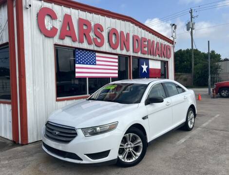 2015 Ford Taurus for sale at Cars On Demand 2 in Pasadena TX
