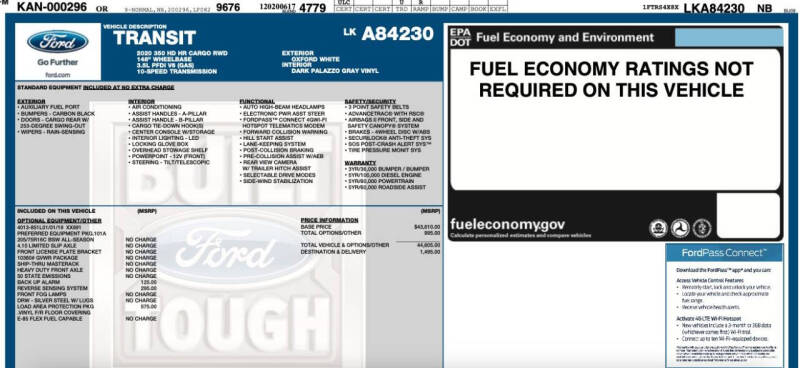 2020 Ford Transit 350 HD