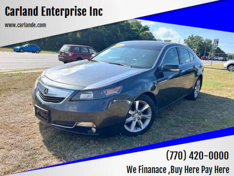 2012 Acura TL for sale at Carland Enterprise Inc in Marietta GA