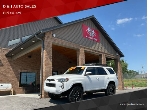 2015 Toyota 4Runner for sale at D & J AUTO SALES in Joplin MO