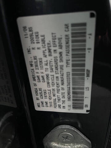 2007 Honda Accord Special Edition V-6