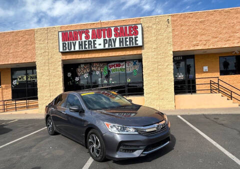 2017 Honda Accord for sale at Marys Auto Sales in Phoenix AZ