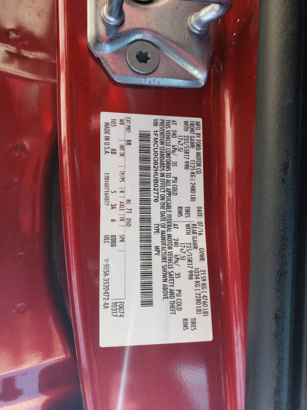 2017 Ford Escape SE