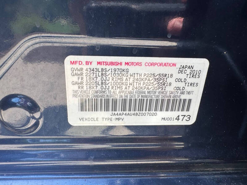 2011 Mitsubishi Outlander Sport SE