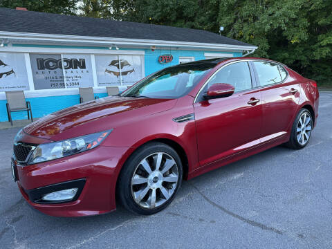 2012 Kia Optima for sale at ICON AUTO SALES in Chesapeake VA