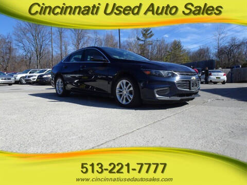 2018 Chevrolet Malibu for sale at Cincinnati Used Auto Sales in Cincinnati OH