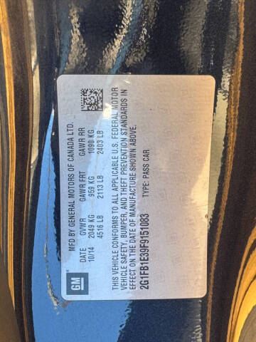 2015 Chevrolet Camaro LS