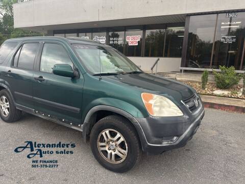 2004 Honda CR-V for sale at Alexander's Auto Sales in North Little Rock AR