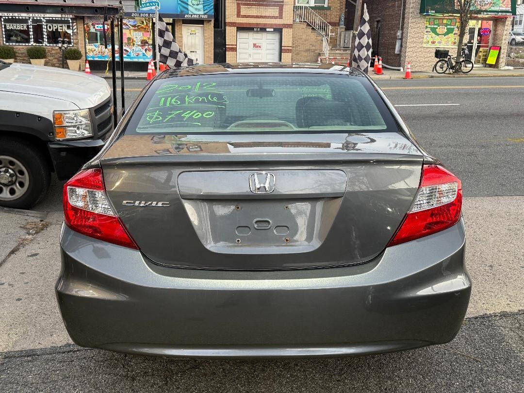 2012 Honda Civic LX 4dr Sedan 5A - Gray exterior view 7
