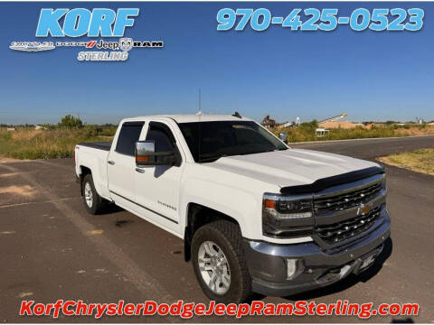 2016 Chevrolet Silverado 1500 for sale at Tony Peckham @ Korf Motors in Sterling CO