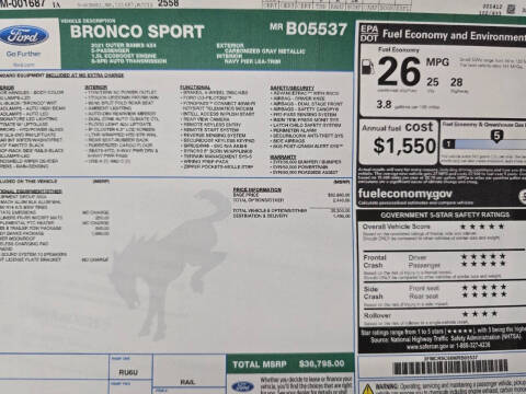 2021 Ford Bronco Sport Outer Banks