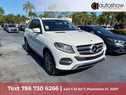 2016 Mercedes-Benz GLE for sale at AUTOSHOW SALES & SERVICE in Plantation FL