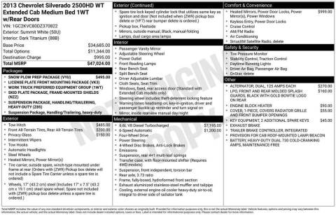 2013 Chevrolet Silverado 2500HD
