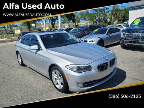 2012 BMW 5 Series for sale at Alfa Used Auto in Holly Hill FL