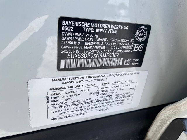 2022 BMW X3 xDrive30i