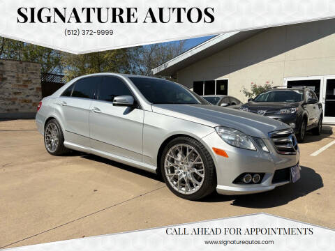 2010 Mercedes-Benz E-Class for sale at Signature Autos in Austin TX