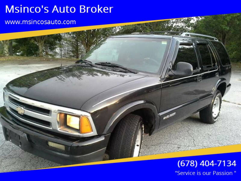 1996 Chevrolet Blazer for sale at Msinco's Auto Broker in Snellville GA
