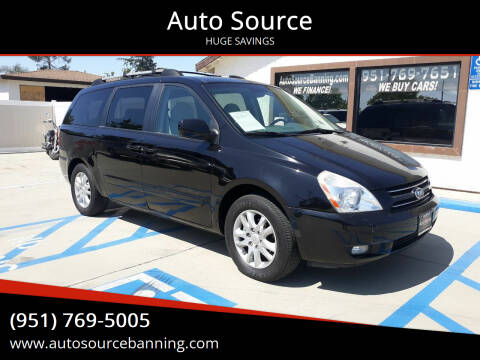 2006 Kia Sedona for sale at Auto Source in Banning CA