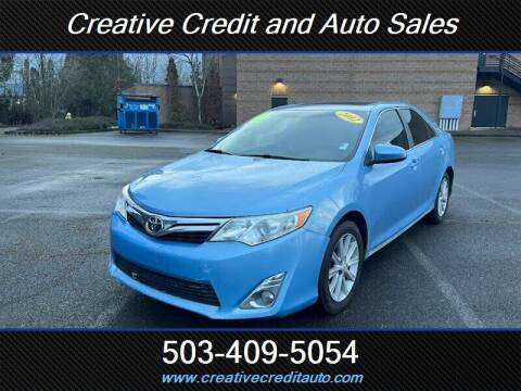 2012 Toyota Camry for sale at Creative Credit & Auto Sales in Salem OR