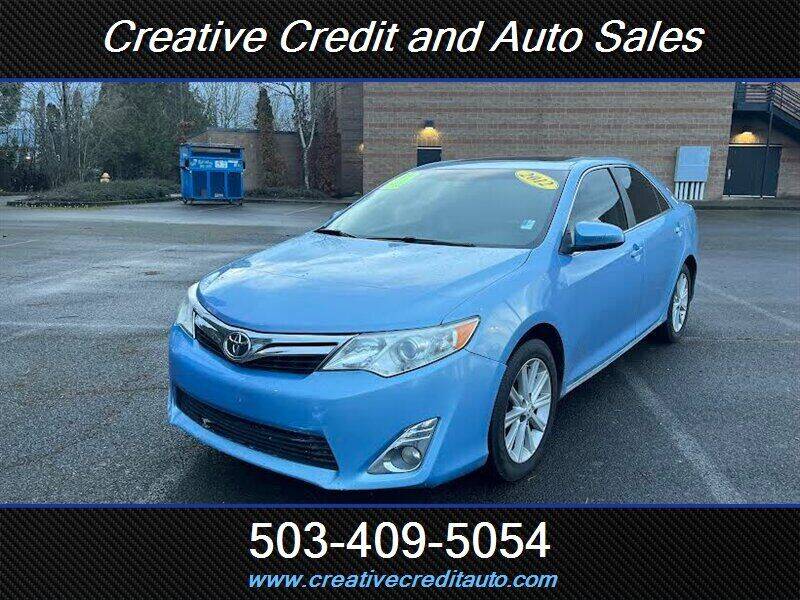 2012 Toyota Camry for sale at Creative Credit & Auto Sales in Salem OR