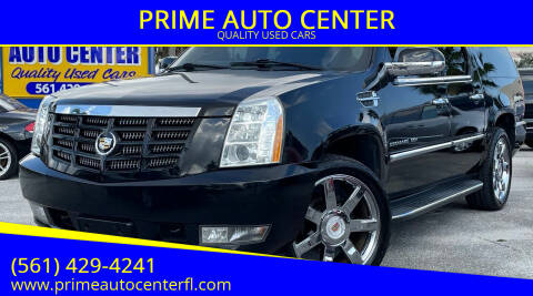 2012 Cadillac Escalade ESV for sale at PRIME AUTO CENTER in Palm Springs FL