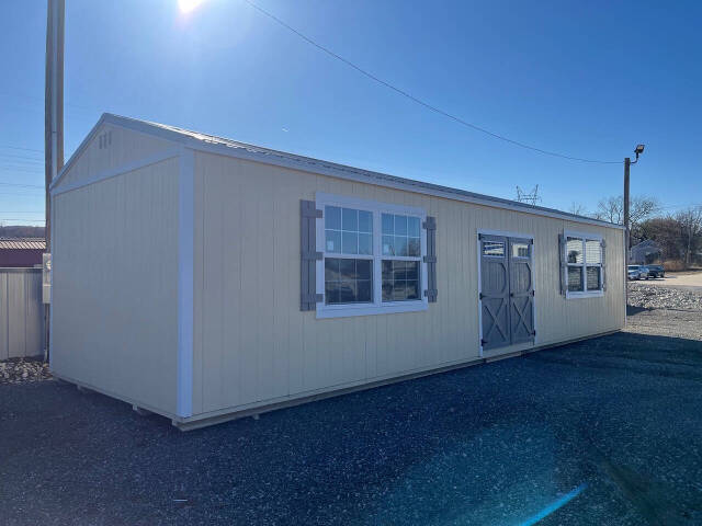 Burnett Affordable Buildings 12x40 Side Utility Shed Image