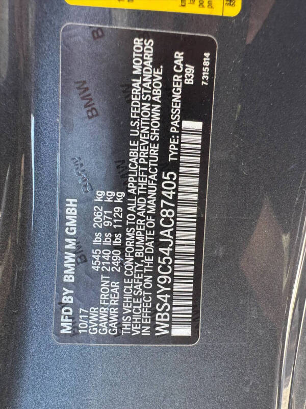 2018 BMW M4