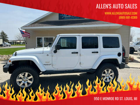 2013 Jeep Wrangler Unlimited for sale at Allen's Auto Sales in Saint Louis MI