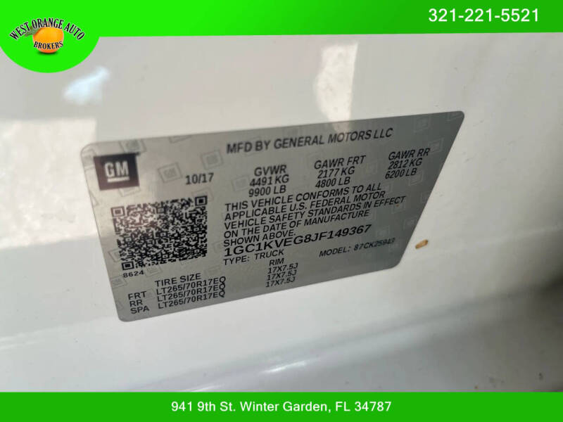 2018 Chevrolet Silverado 2500HD